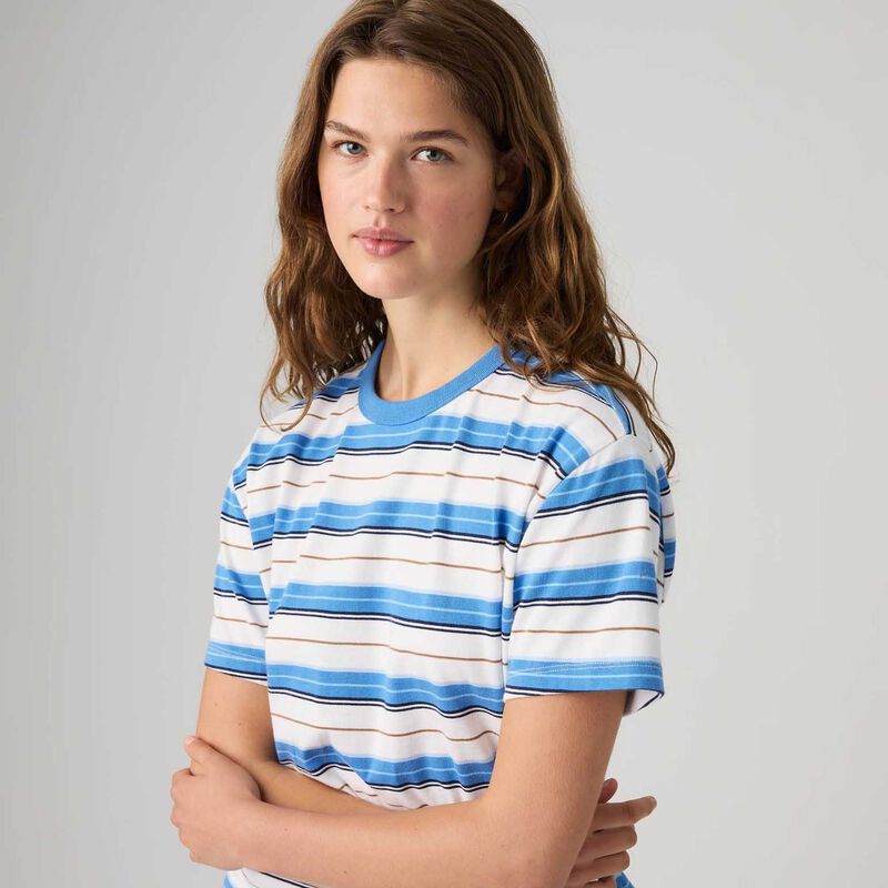Levi's Vintage SS Tee Vida Stripe Egret image number 2